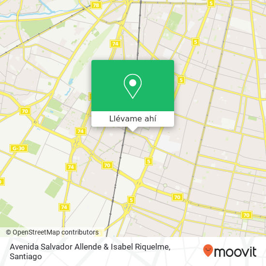 Mapa de Avenida Salvador Allende & Isabel Riquelme