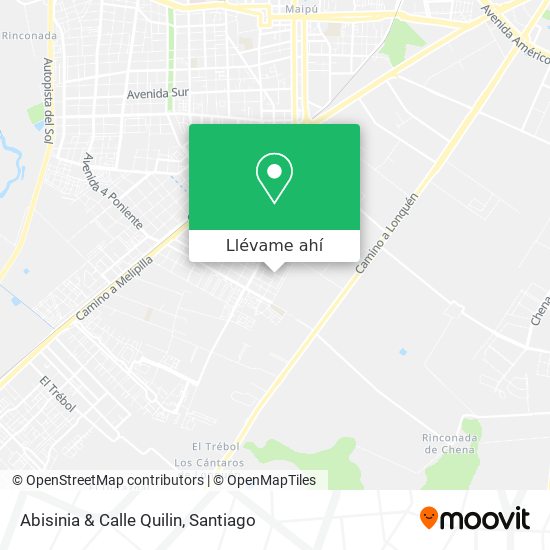 Mapa de Abisinia & Calle Quilin