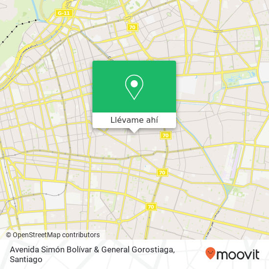 Mapa de Avenida Simón Bolívar & General Gorostiaga