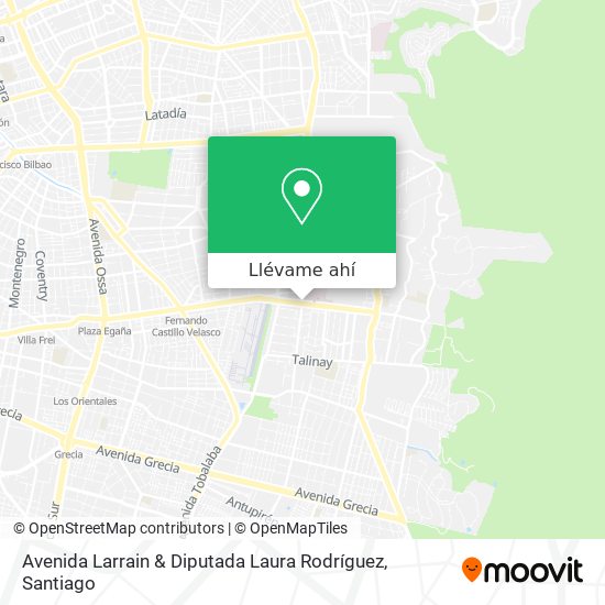 Mapa de Avenida Larrain & Diputada Laura Rodríguez