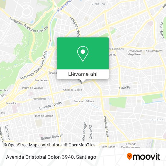 Mapa de Avenida Cristobal Colon 3940