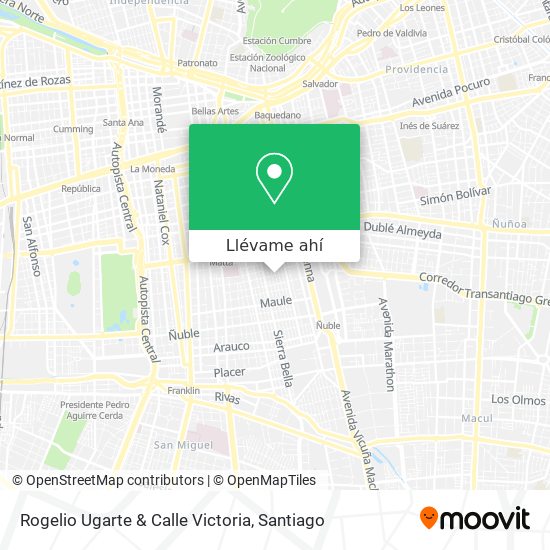 Mapa de Rogelio Ugarte & Calle Victoria