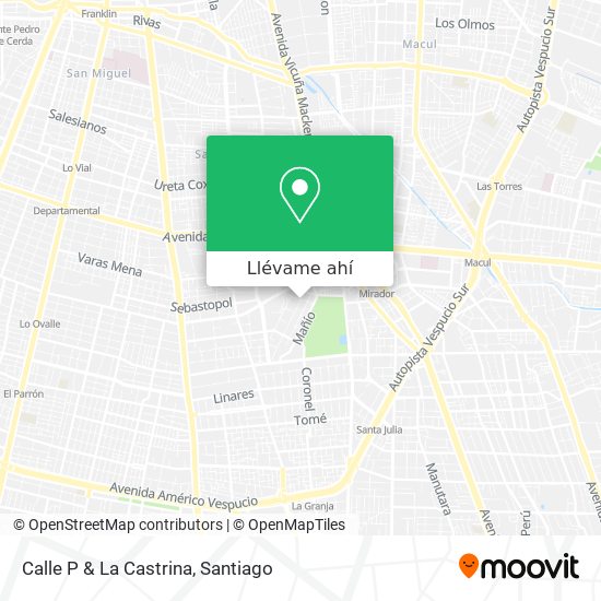 Mapa de Calle P & La Castrina