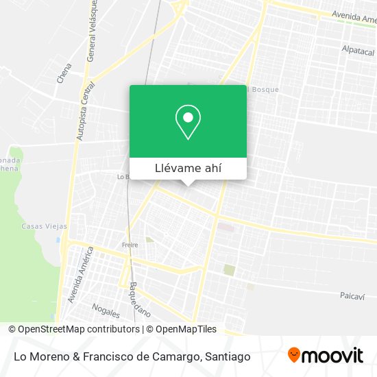 Mapa de Lo Moreno & Francisco de Camargo