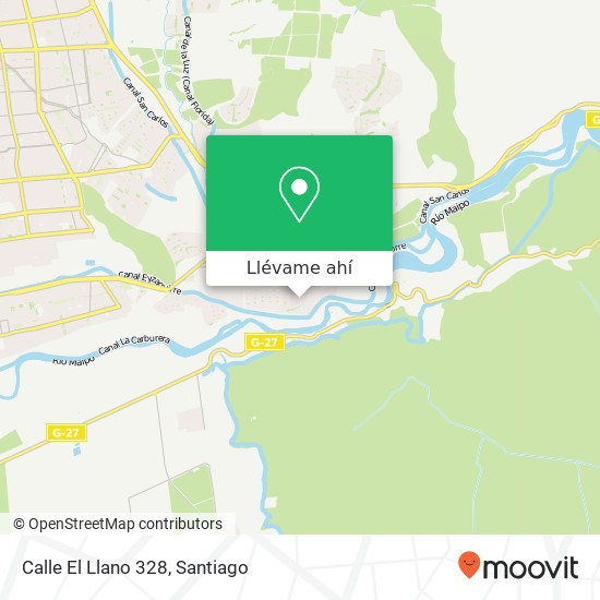 Mapa de Calle El Llano 328