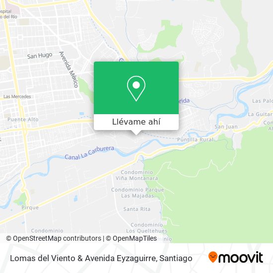 Mapa de Lomas del Viento & Avenida Eyzaguirre