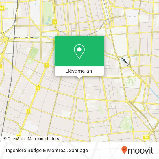 Mapa de Ingeniero Budge & Montreal