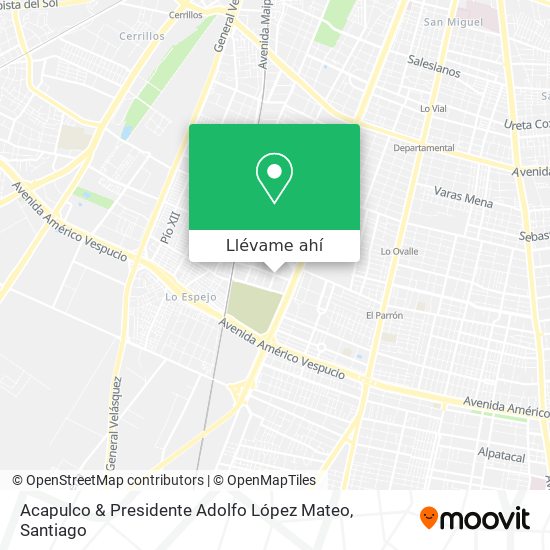 Mapa de Acapulco & Presidente Adolfo López Mateo