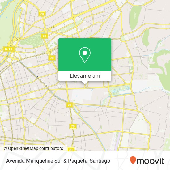 Mapa de Avenida Manquehue Sur & Paqueta