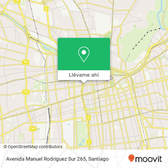 Mapa de Avenida Manuel Rodríguez Sur 265