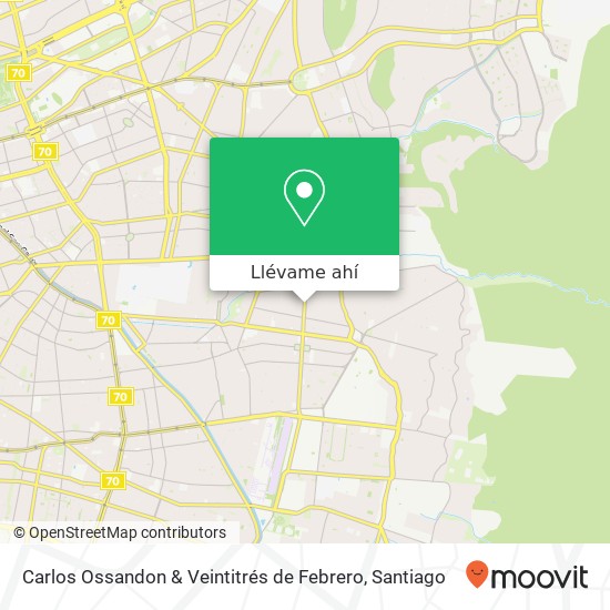 Mapa de Carlos Ossandon & Veintitrés de Febrero