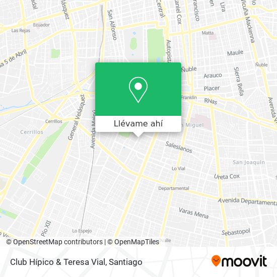 Mapa de Club Hípico & Teresa Vial