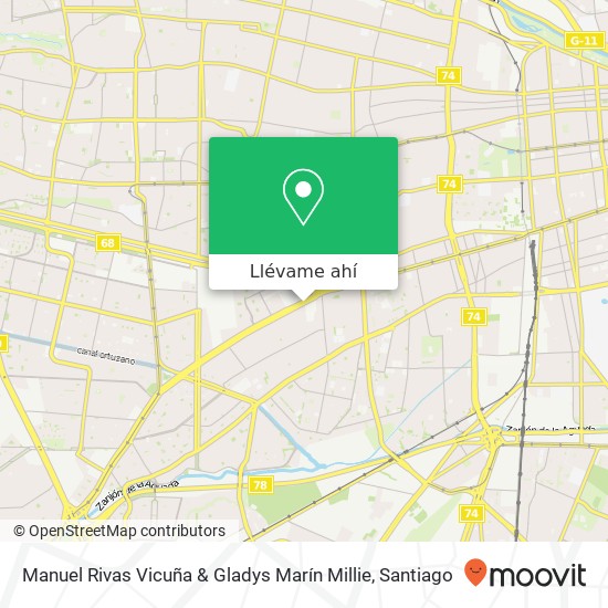 Mapa de Manuel Rivas Vicuña & Gladys Marín Millie