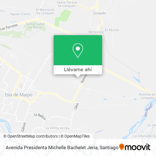 Mapa de Avenida Presidenta Michelle Bachelet Jeria