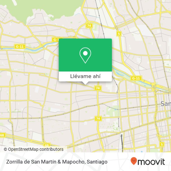 Mapa de Zorrilla de San Martín & Mapocho