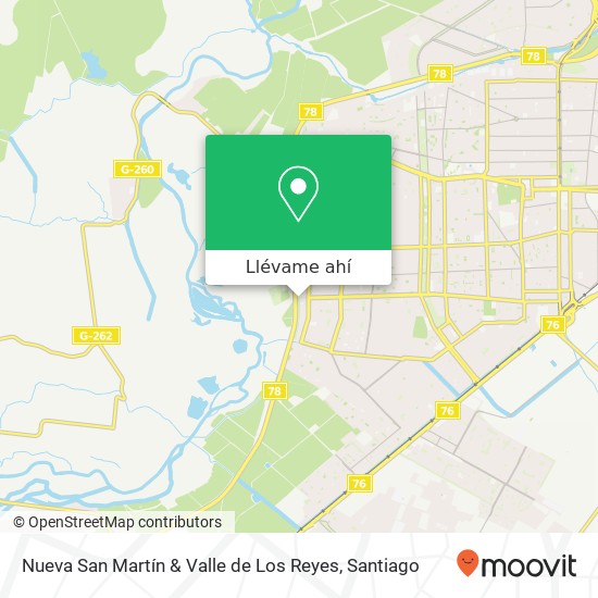 Mapa de Nueva San Martín & Valle de Los Reyes