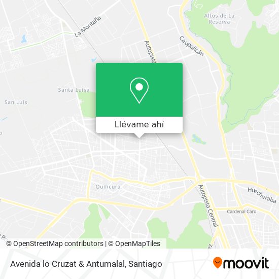 Mapa de Avenida lo Cruzat & Antumalal
