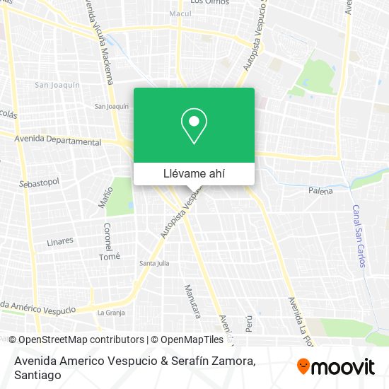 Mapa de Avenida Americo Vespucio & Serafín Zamora