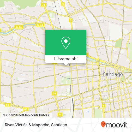 Mapa de Rivas Vicuña & Mapocho