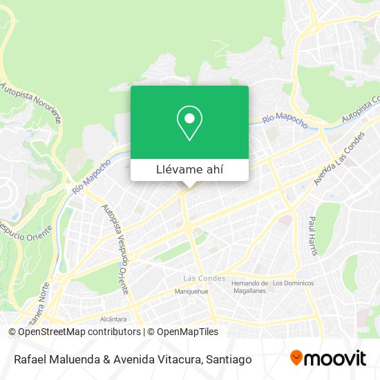 Mapa de Rafael Maluenda & Avenida Vitacura