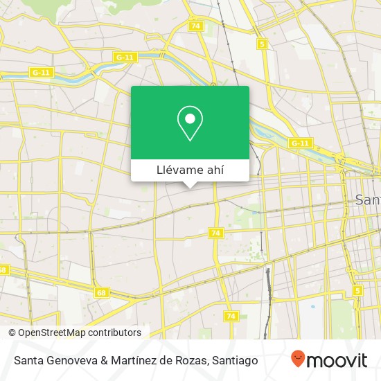 Mapa de Santa Genoveva & Martínez de Rozas