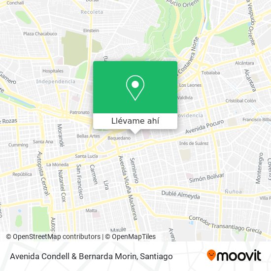 Mapa de Avenida Condell & Bernarda Morin