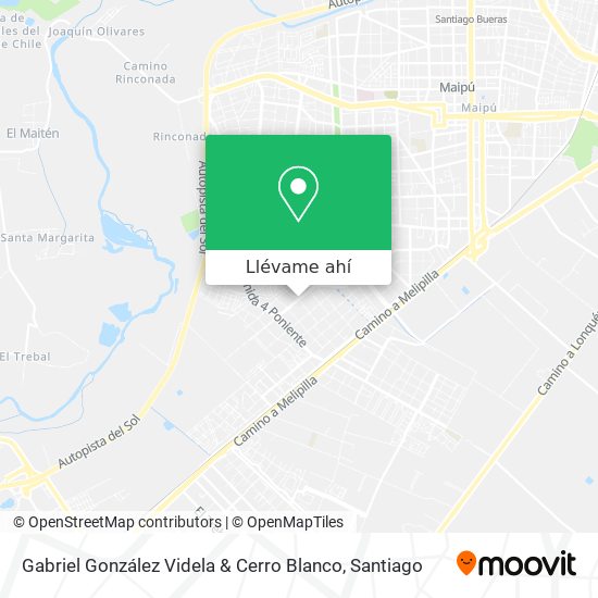 Mapa de Gabriel González Videla & Cerro Blanco