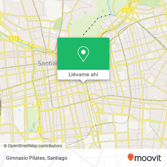 Mapa de Gimnasio Pilates