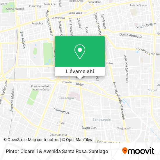 Mapa de Pintor Cicarelli & Avenida Santa Rosa