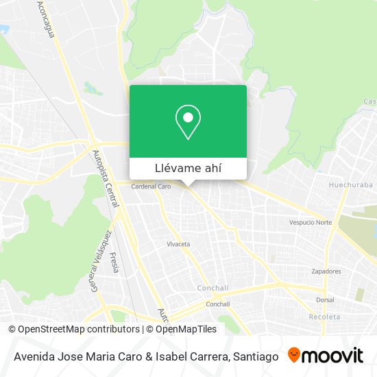 Mapa de Avenida Jose Maria Caro & Isabel Carrera