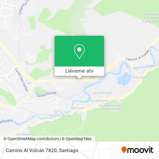 Mapa de Camino Al Volcán 7820