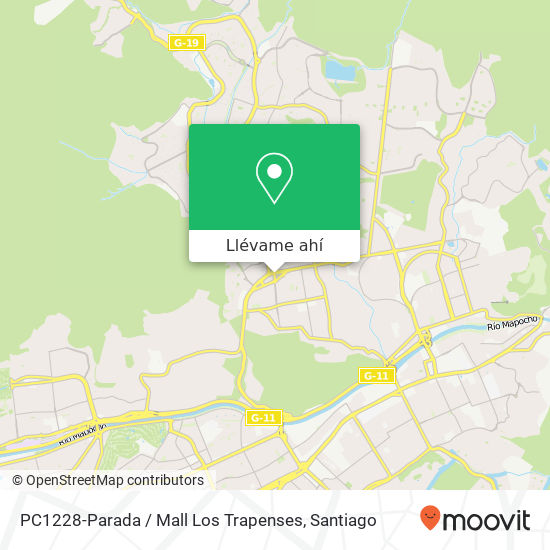 Mapa de PC1228-Parada / Mall Los Trapenses