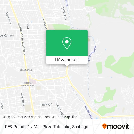 Mapa de PF3-Parada 1 / Mall Plaza Tobalaba