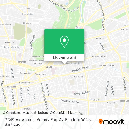 Mapa de PC49-Av. Antonio Varas / Esq. Av. Eliodoro Yáñez