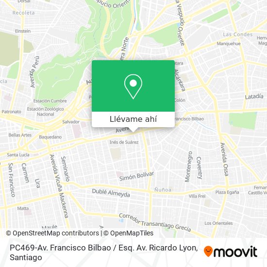 Mapa de PC469-Av. Francisco Bilbao / Esq. Av. Ricardo Lyon