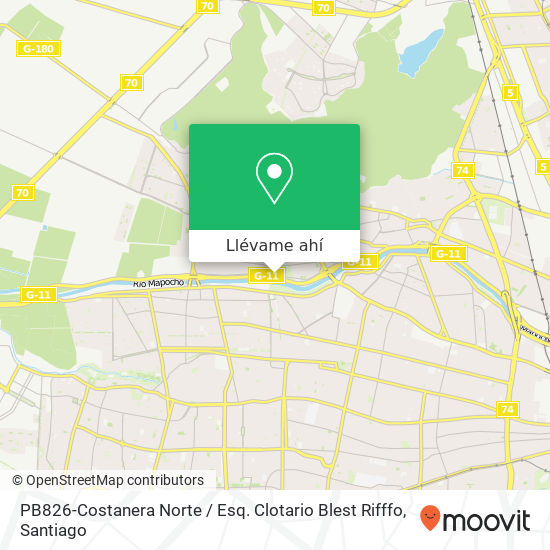 Mapa de PB826-Costanera Norte / Esq. Clotario Blest Rifffo