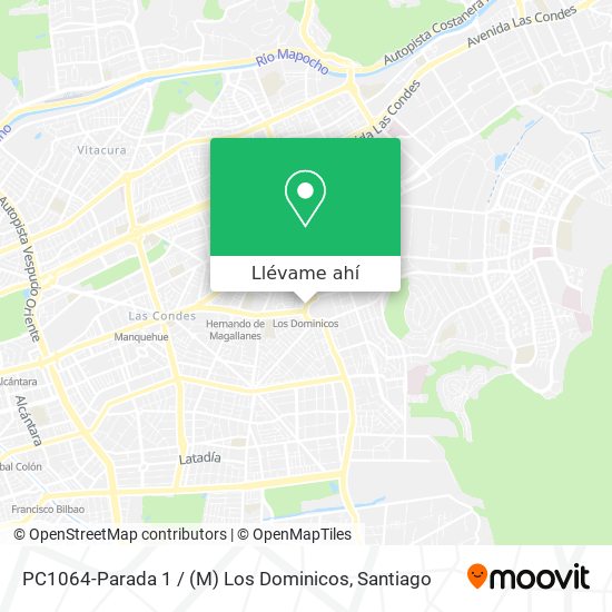 Mapa de PC1064-Parada 1 / (M) Los Dominicos