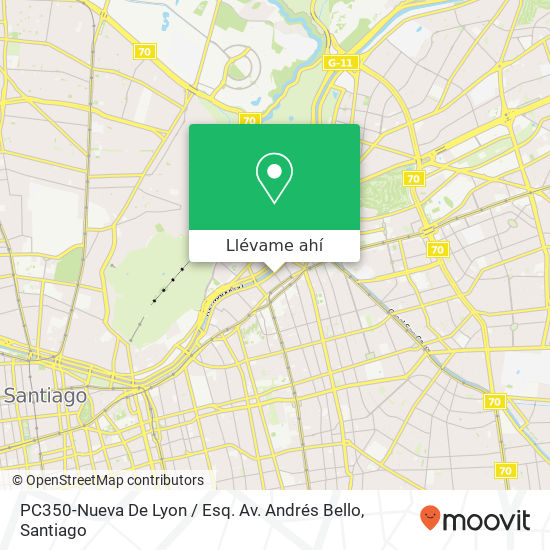 Mapa de PC350-Nueva De Lyon / Esq. Av. Andrés Bello