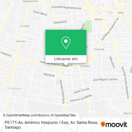 Mapa de PE171-Av. Américo Vespucio / Esq. Av. Santa Rosa