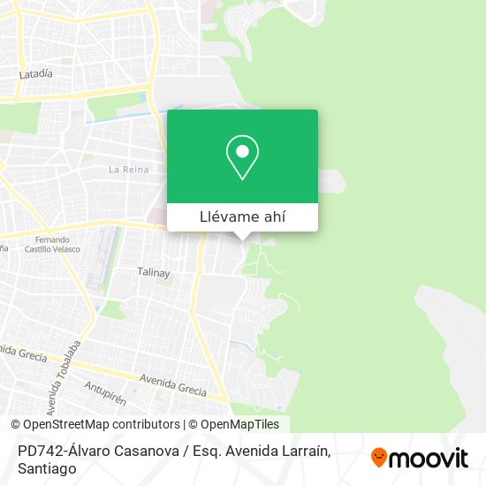 Mapa de PD742-Álvaro Casanova / Esq. Avenida Larraín