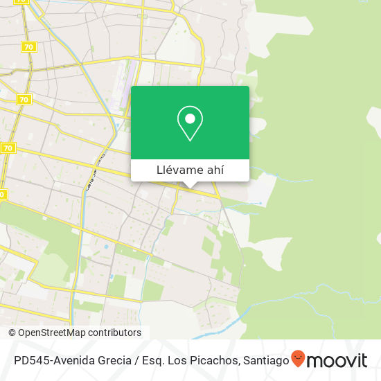 Mapa de PD545-Avenida Grecia / Esq. Los Picachos