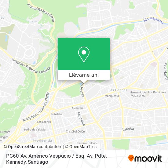 Mapa de PC60-Av. Américo Vespucio / Esq. Av. Pdte. Kennedy