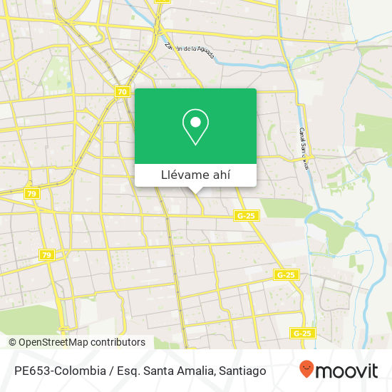 Mapa de PE653-Colombia / Esq. Santa Amalia
