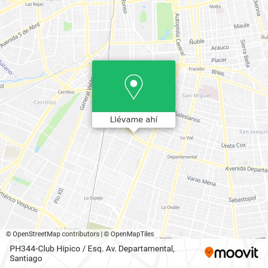 Mapa de PH344-Club Hípico / Esq. Av. Departamental