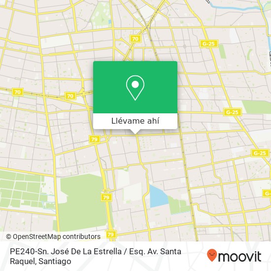 Mapa de PE240-Sn. José De La Estrella / Esq. Av. Santa Raquel