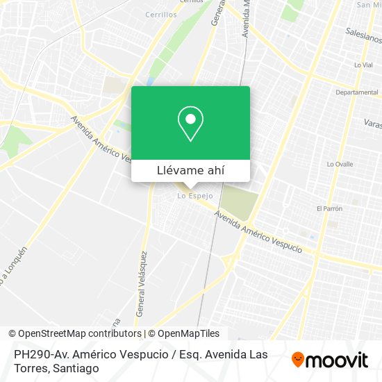 Mapa de PH290-Av. Américo Vespucio / Esq. Avenida Las Torres