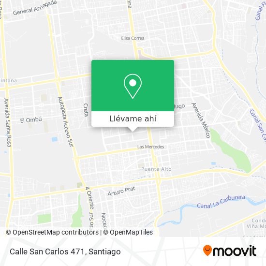 Mapa de Calle San Carlos 471