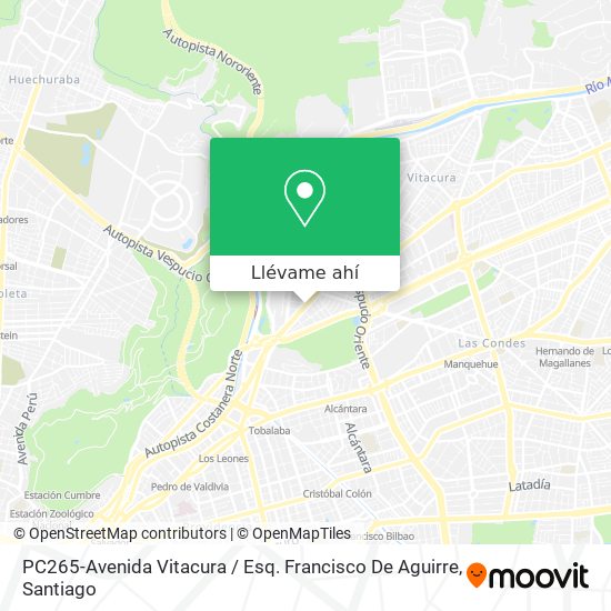 Mapa de PC265-Avenida Vitacura / Esq. Francisco De Aguirre