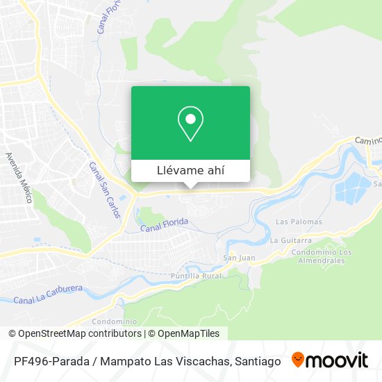 Mapa de PF496-Parada / Mampato Las Viscachas