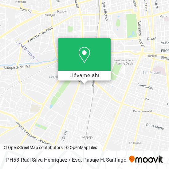 Mapa de PH53-Raúl Silva Henríquez / Esq. Pasaje H
